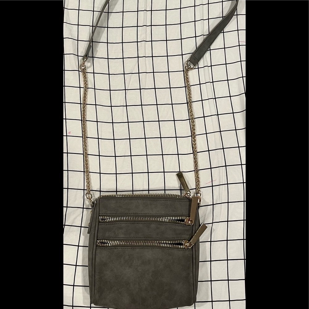 grey purse